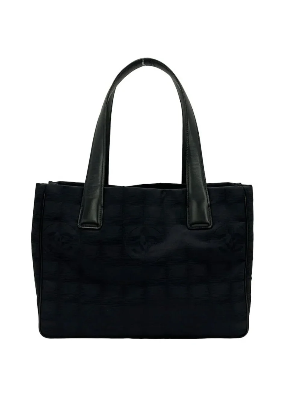 Chanel Tote Bag New Travel Line PM Black Leather